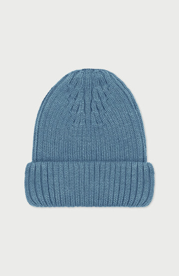 Blue Extra Fine Merino Wool Made In England Beanie By Paul James