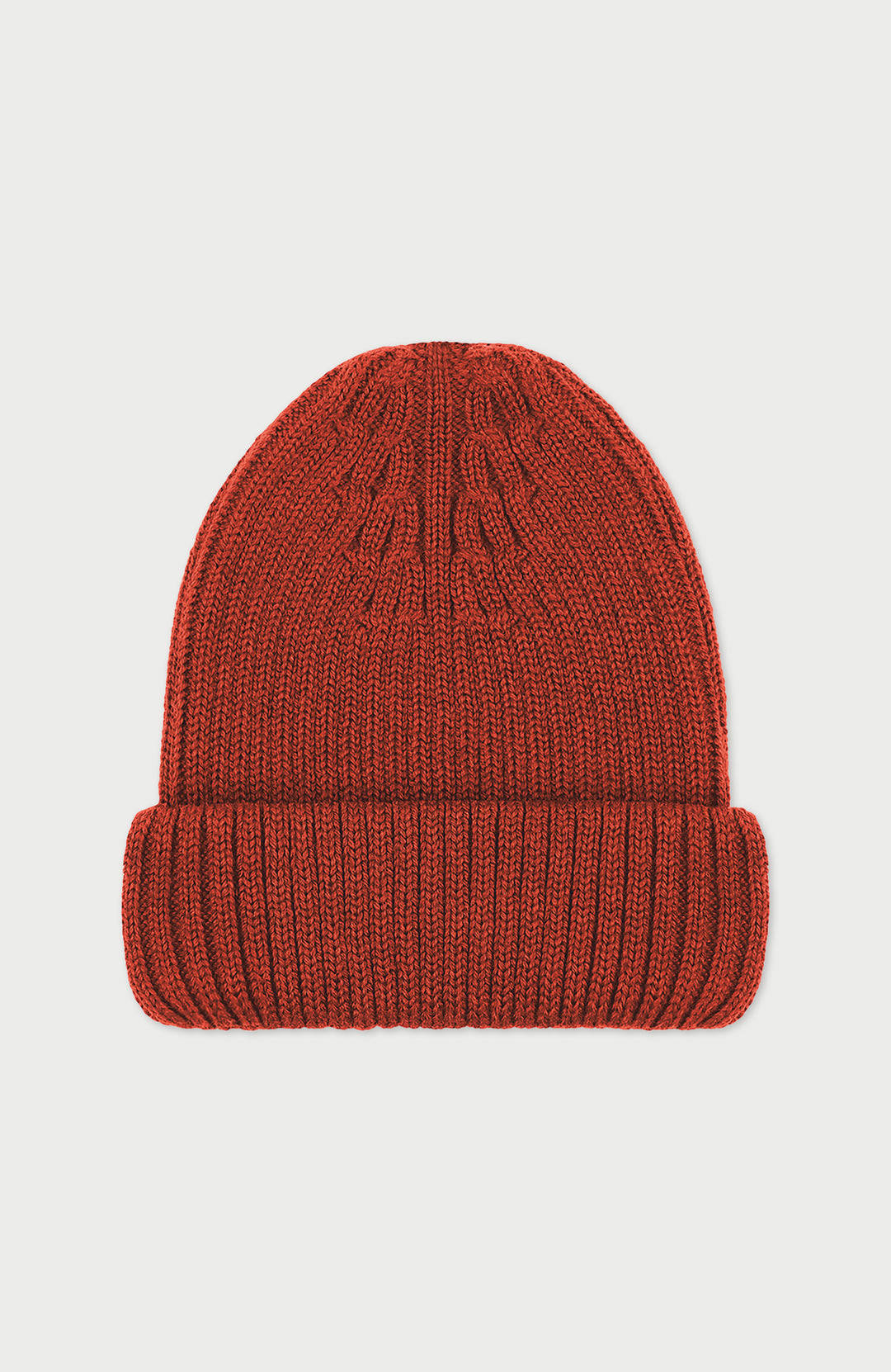 Orange Extra Fine Merino Wool Made In England Beanie By Paul James