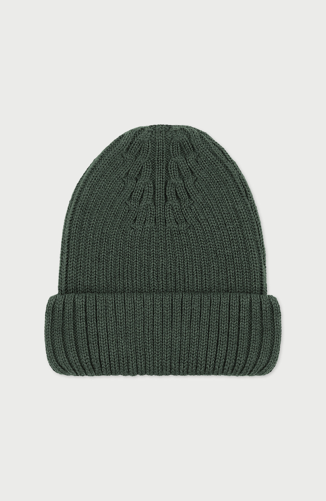 Green Extra Fine Merino Wool Made In England Beanie By Paul James