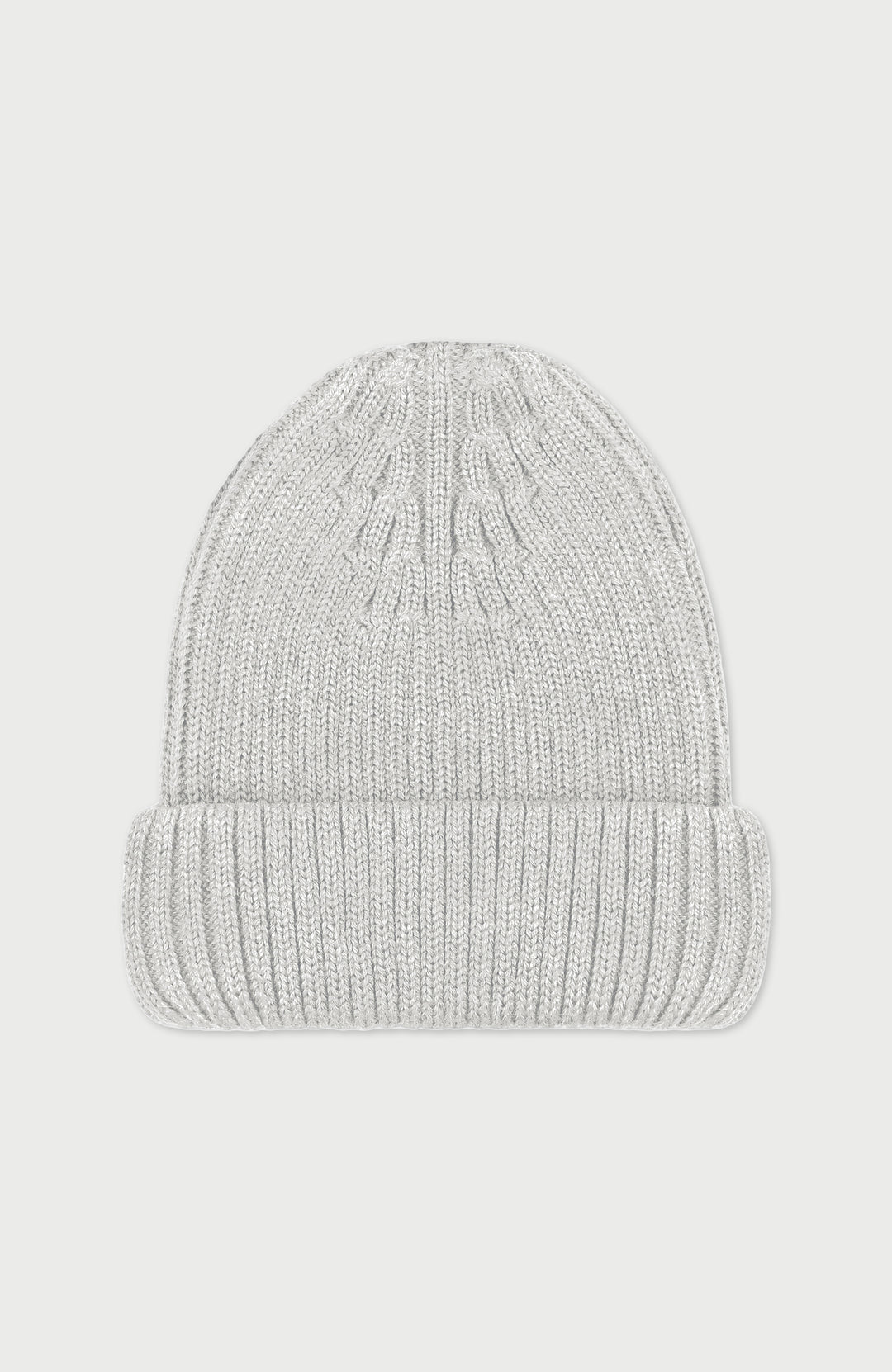 Grey Extra Fine Merino Wool Made In England Beanie By Paul James