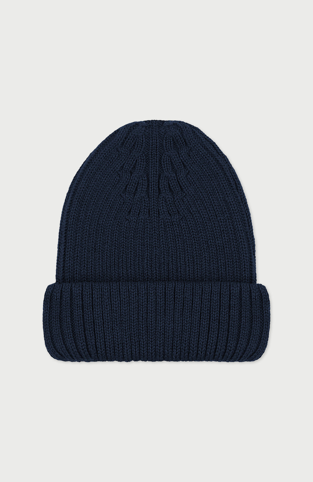 Navy Extra Fine Merino Wool Made In England Beanie By Paul James
