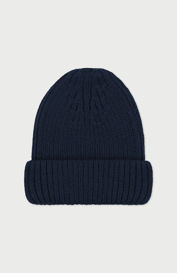 Navy Extra Fine Merino Wool Made In England Beanie By Paul James