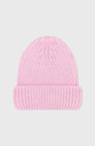 Pink Extra Fine Merino Wool Made In England Beanie By Paul James