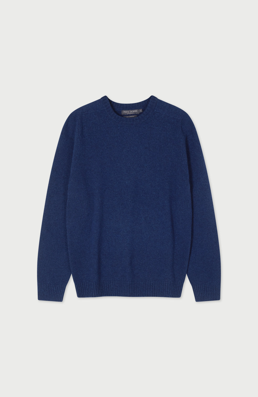 Navy Mens Lambswool Made In England Jumper By Paul James