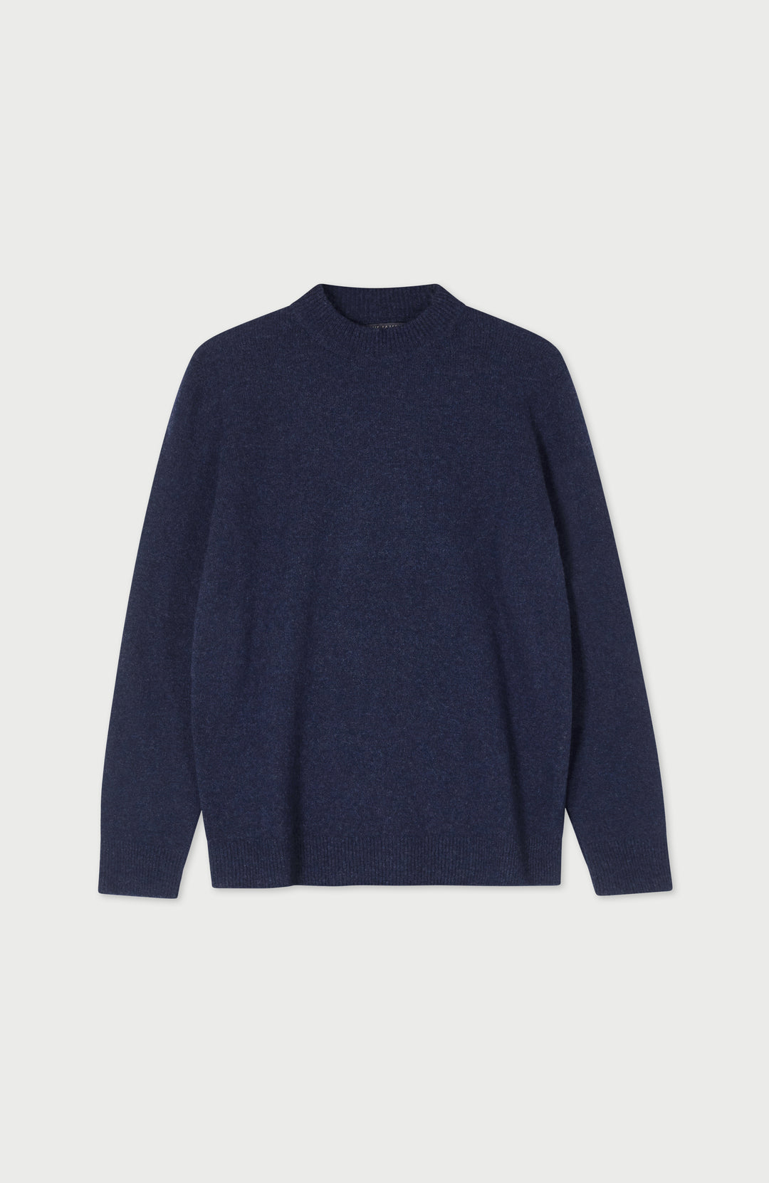 Navy Mens Lambswool Turtleneck Made In England Jumper By Paul James