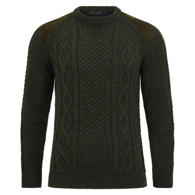 Mens Chunky Merino Wool Shooting Jumper
