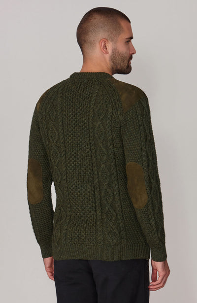 Mens Chunky Merino Wool Shooting Jumper