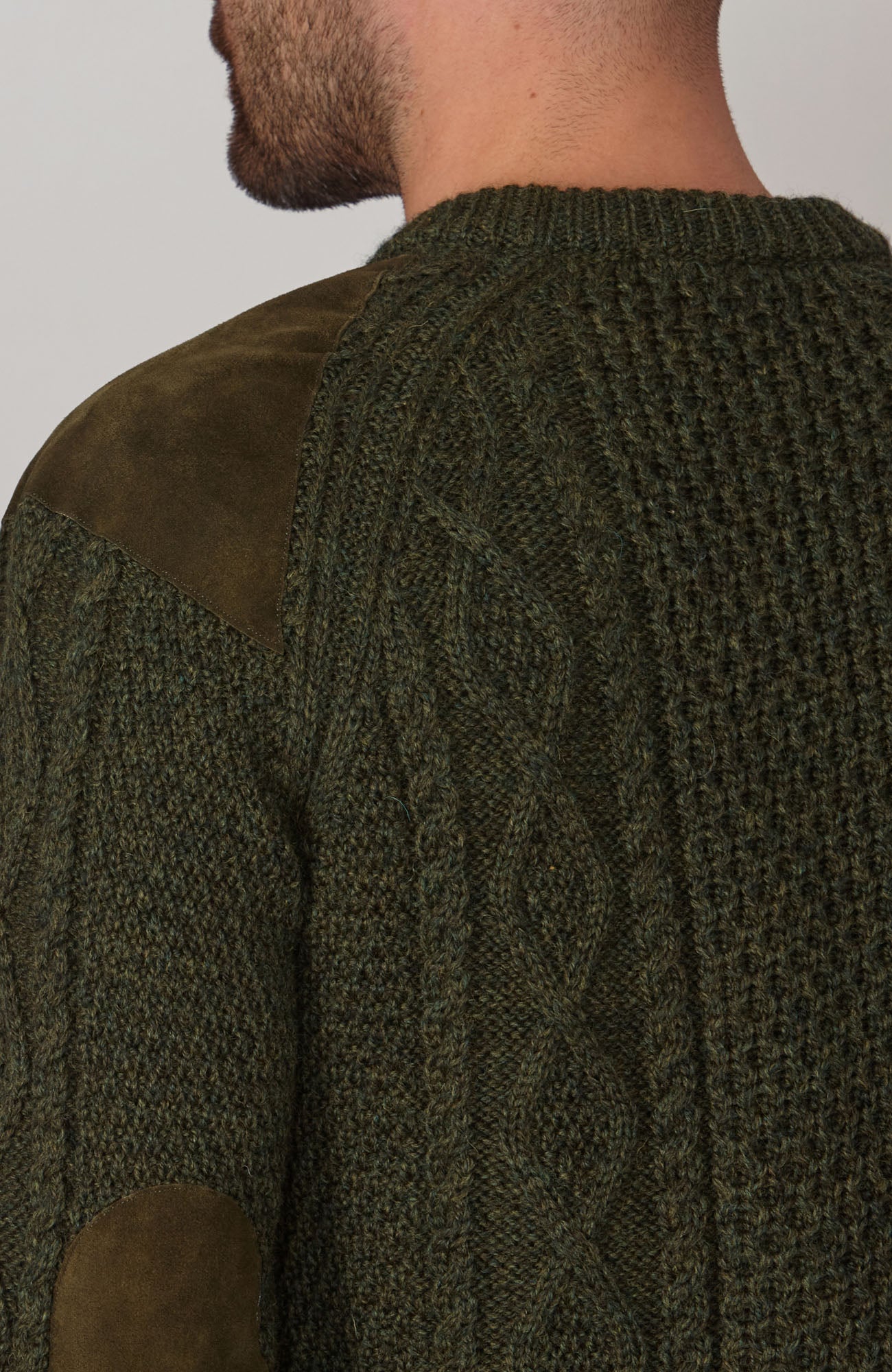 Mens Chunky Merino Wool Shooting Jumper