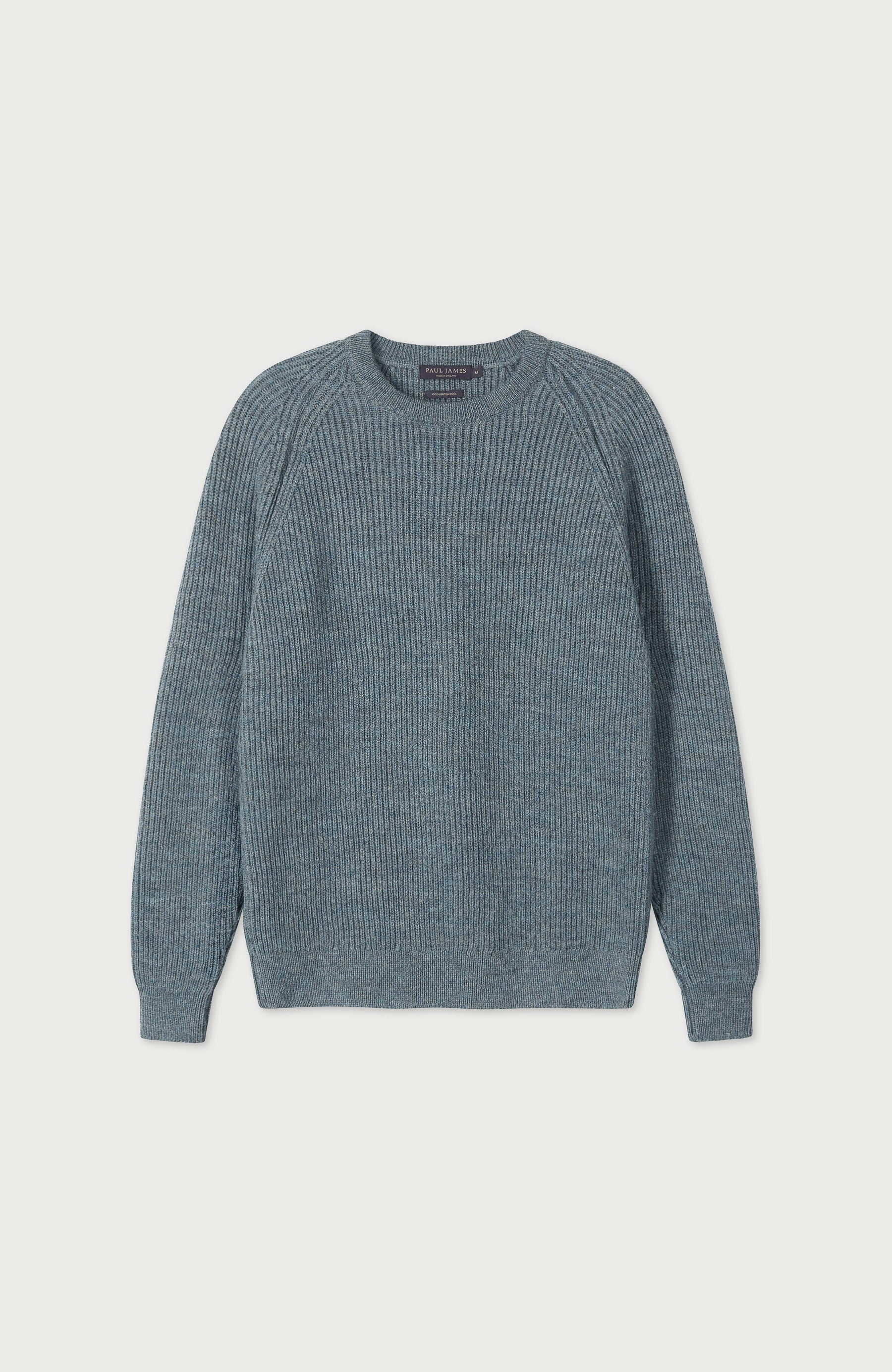 Blue Mens Sheepsoft British Wool Jumper 
