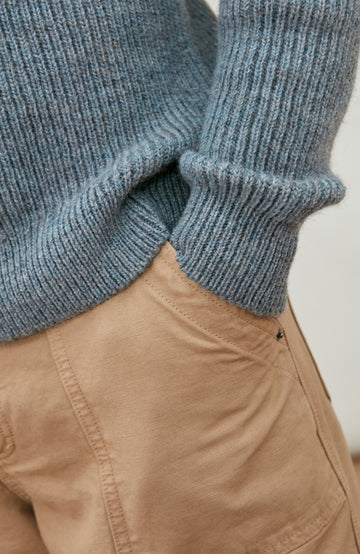 Blue Mens Sheepsoft British Wool Jumper By Paul James Knitwear