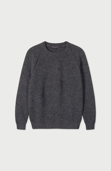 Charcoal Mens Sheepsoft British Wool Made In England Jumper By Paul James