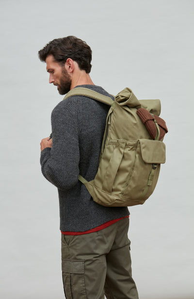 Mens Sheepsoft British Wool Fisherman Rib Knit Jumper