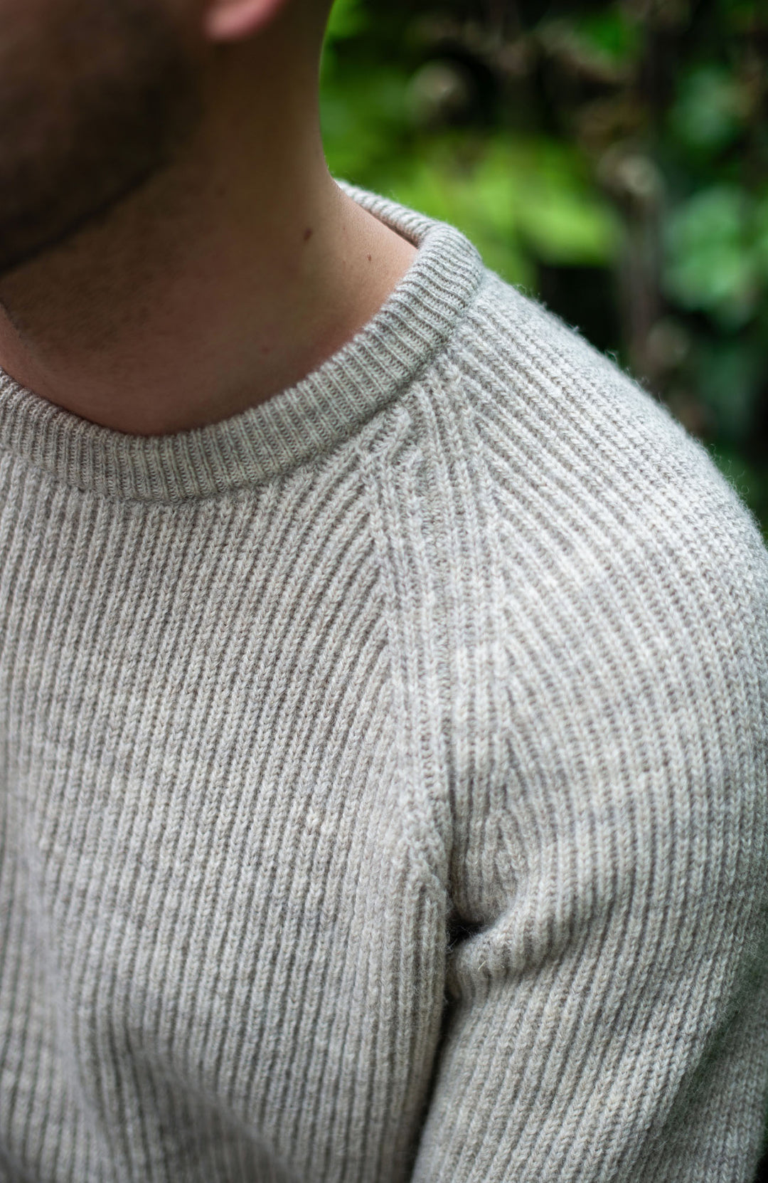 British Wool Sheepsoft ripped jumper by Paul James