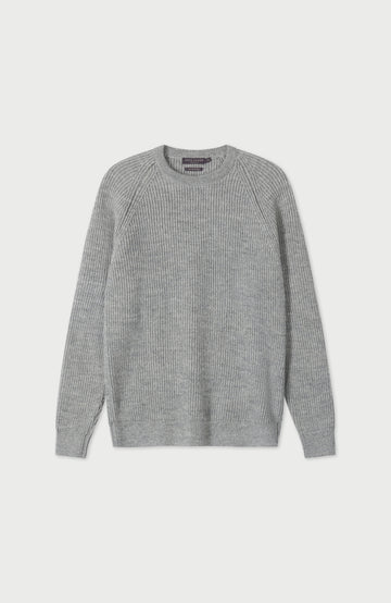 Grey Mens Sheepsoft British Wool Made In England Jumper By Paul James