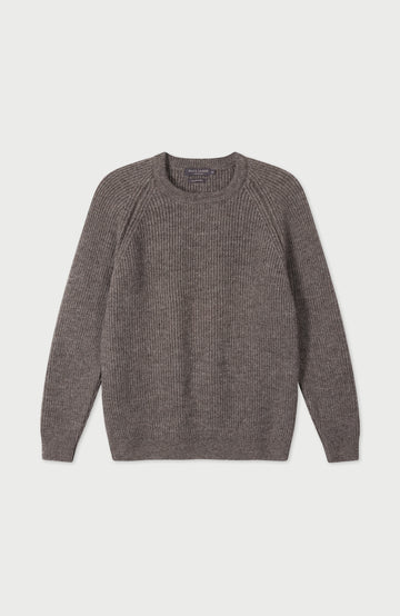Taupe Mens Sheepsoft British Wool Made In England Jumper By Paul James