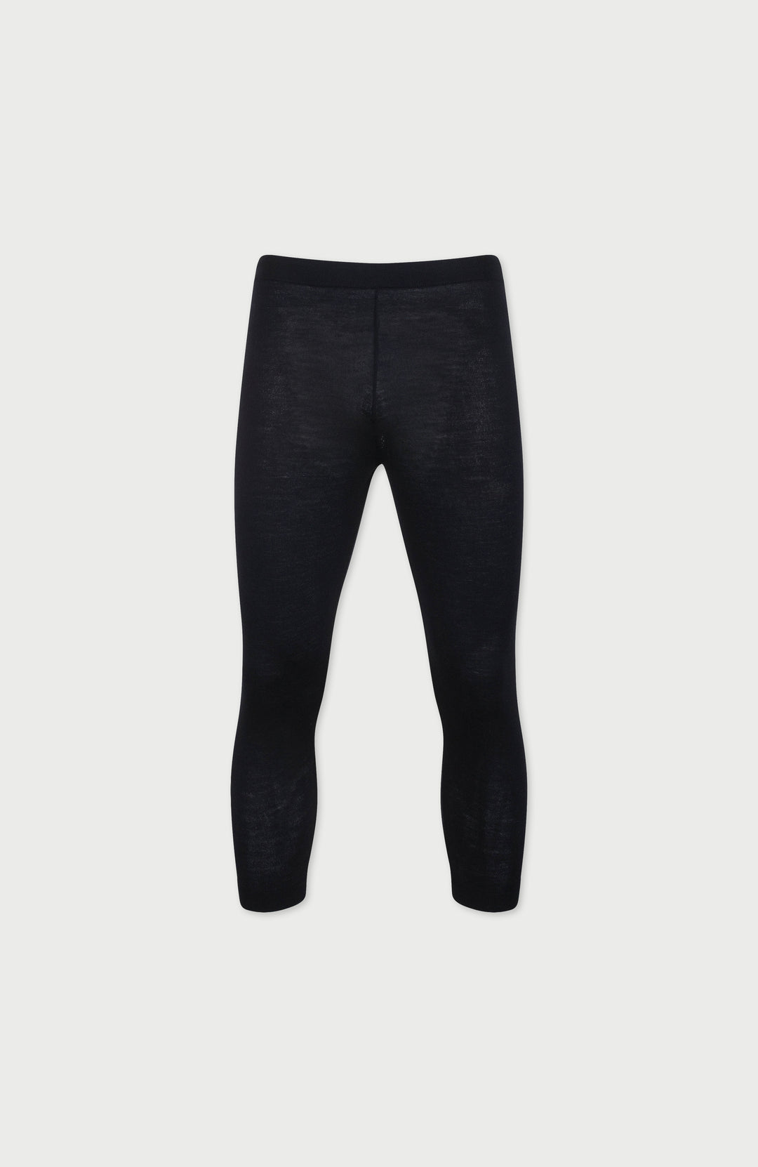 Black Mens Merino Activewear Thermal Bottoms