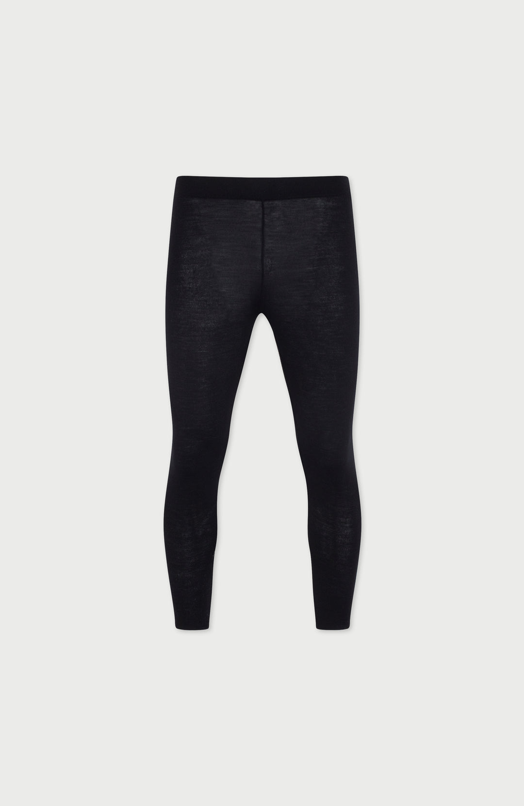 Black womens thermal wool leggings by Paul James Knitwear
