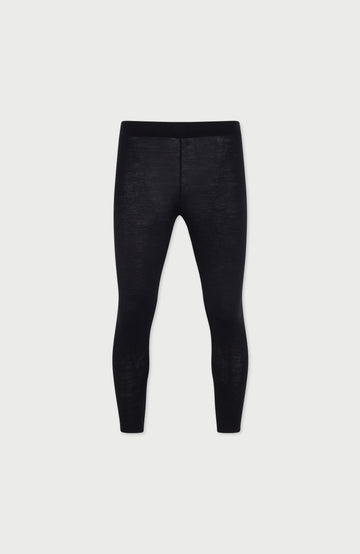 Black womens thermal wool leggings by Paul James Knitwear