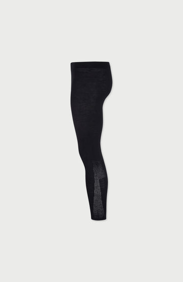 Black womens thermal wool leggings by Paul James Knitwear