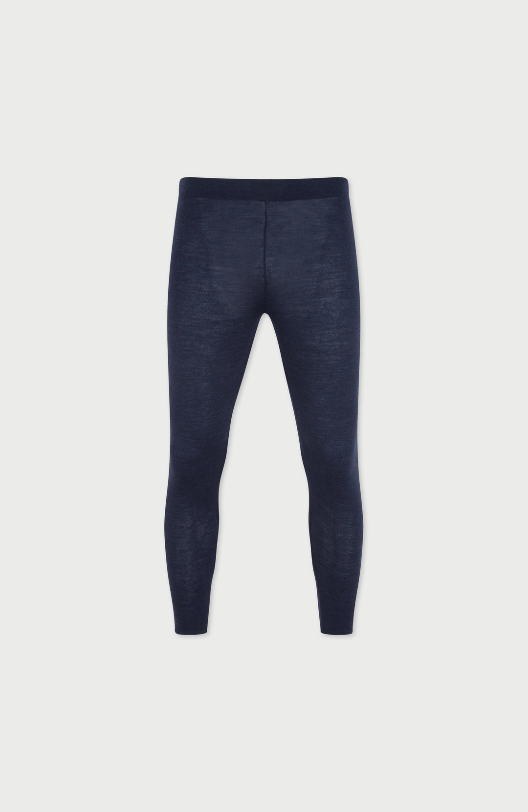 Navy womens thermal wool leggings by Paul James Knitwear