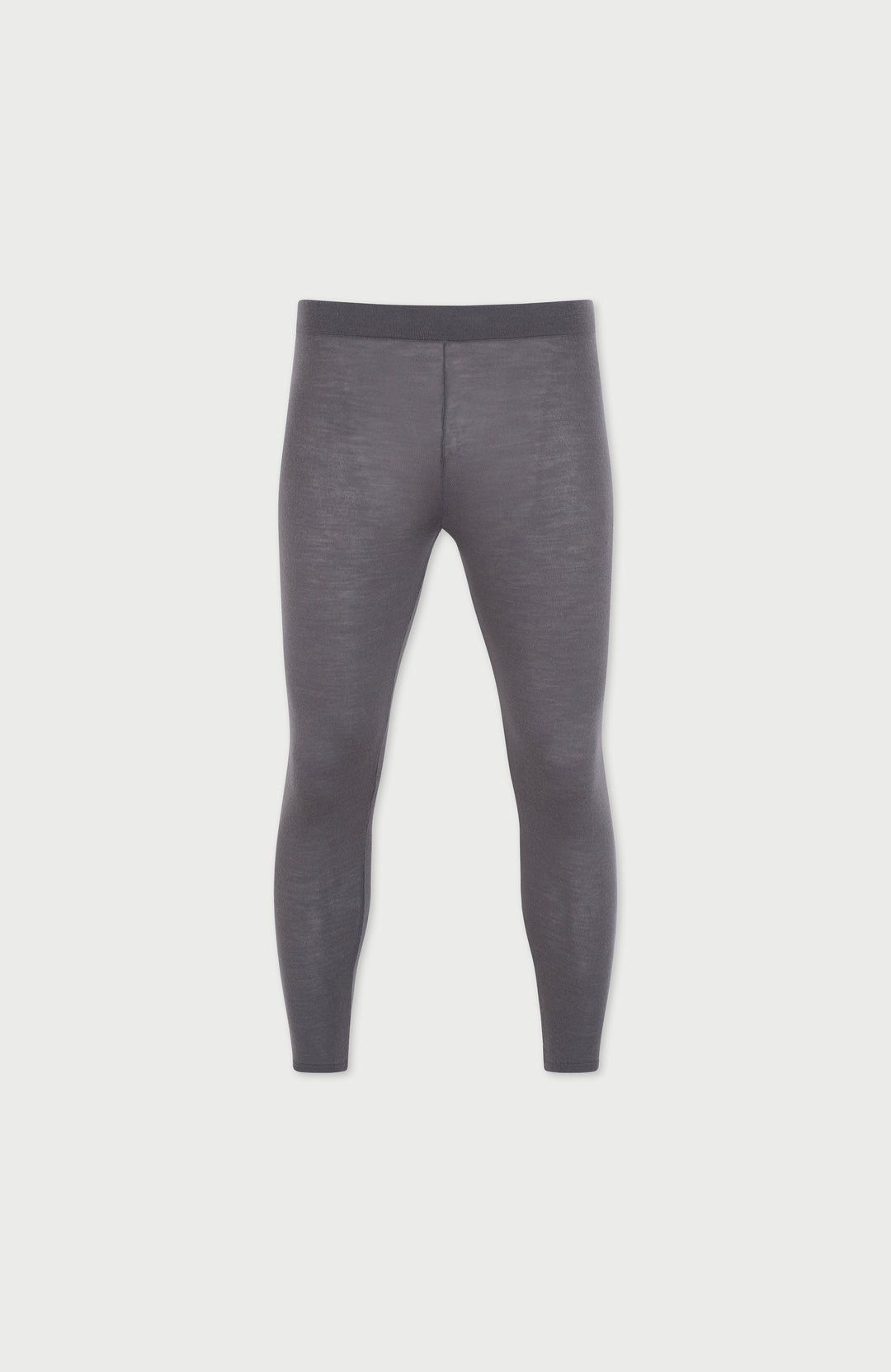 Grey womens thermal wool leggings by Paul James Knitwear