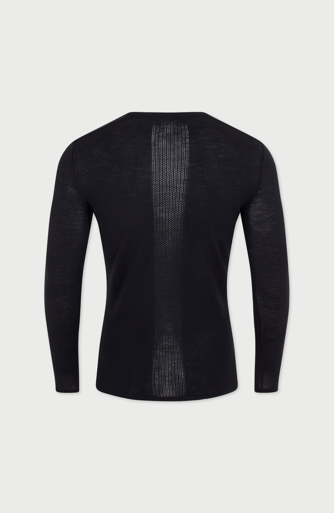 Black Mens Merino Activewear top