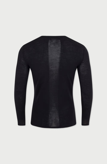 Black Mens Merino Activewear top