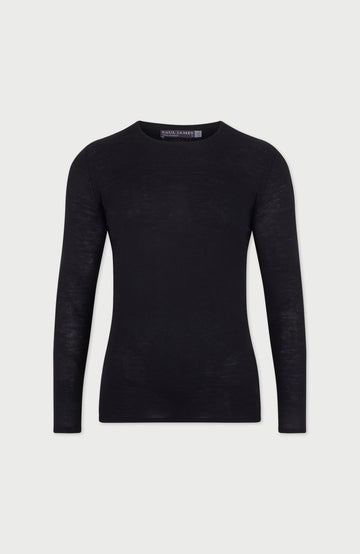 Black Mens Merino Activewear top
