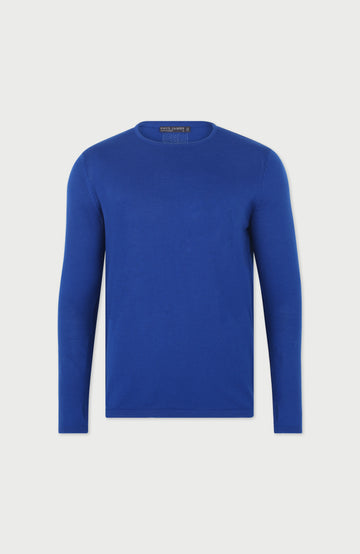 Blue Mens Merino Activewear Training Top