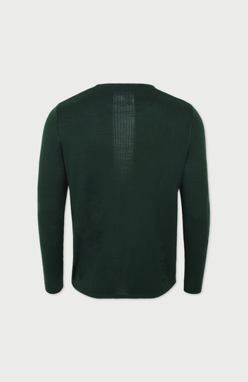 Green Mens Merino Activewear Training Top