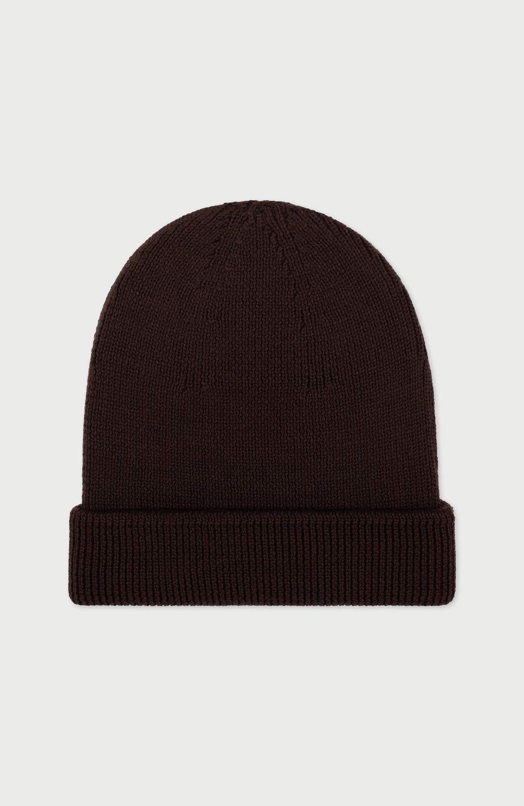 Mahogony Brown Merino Wool Beanie By Paul James