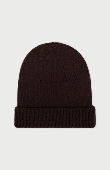 Mahogony Brown Merino Wool Beanie By Paul James