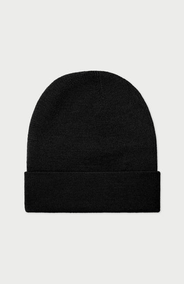 Black Lightweight Merino Wool Beanie By Paul James