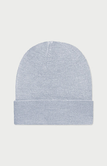Light Grey Lightweight Merino Wool Beanie By Paul James
