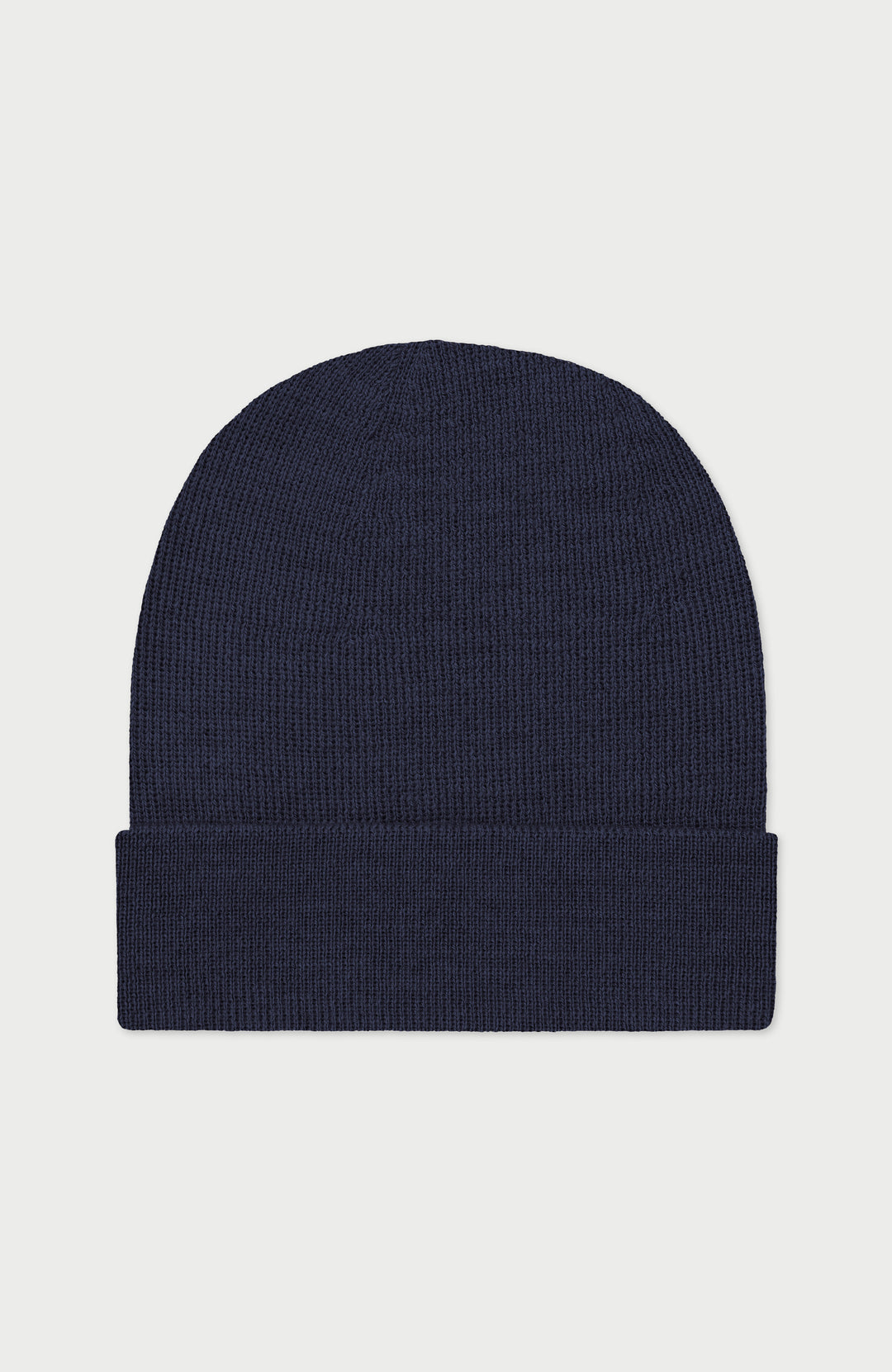 Navy Lightweight Merino Wool Beanie By Paul James