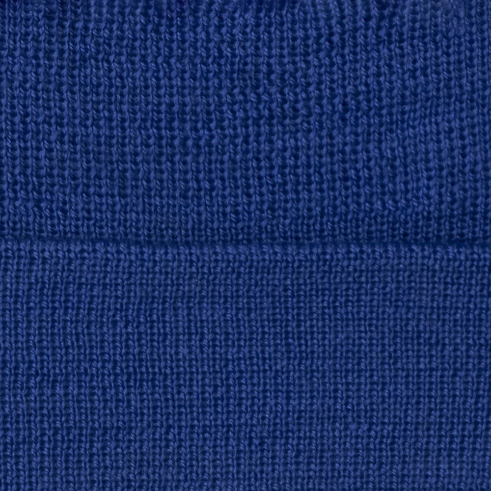 blue merino wool beanie