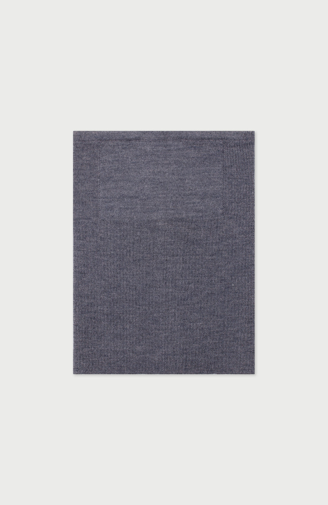 Mid Grey Merino Wool Neck Snood By Paul James