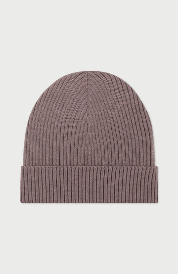 Hessian Ribbed Extra Fine Merino Wool Beanie By Paul James
