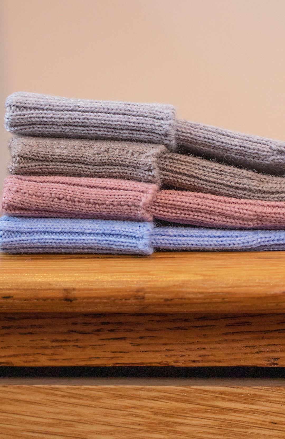 Womens Ribbed Extra Fine Merino Wool Beanie