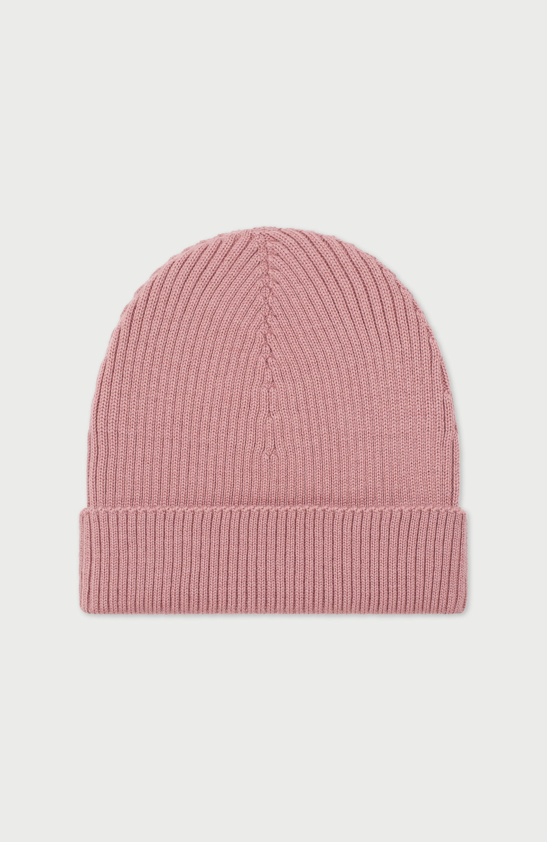 Pink Ribbed Extra Fine Merino Wool Beanie By Paul James