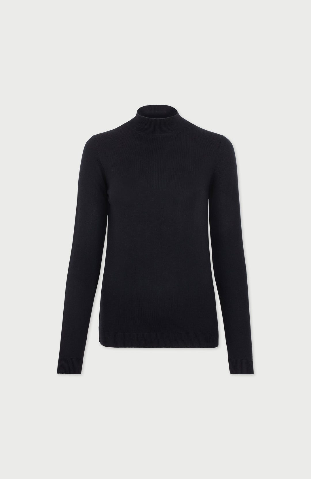 Black Womens Merino Wool Jumper By Paul James