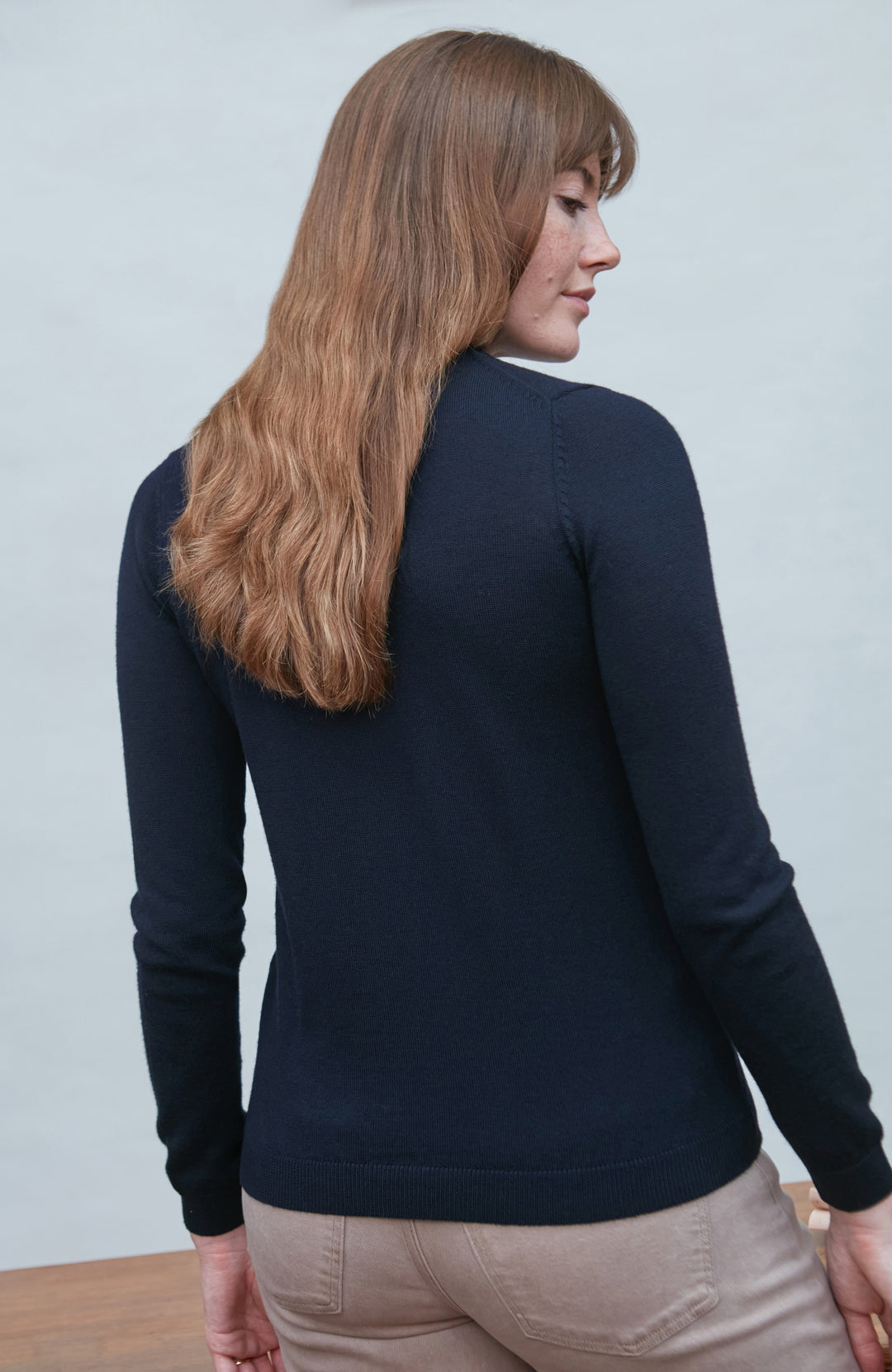 womens fine merino mock neck paul james sweater