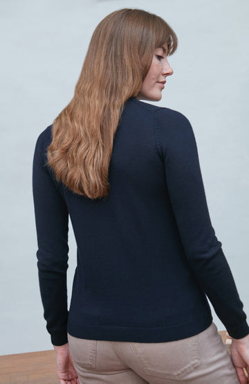 womens fine merino mock neck paul james sweater