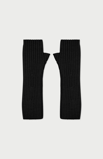 Black Merino Wool Gloves By Paul James