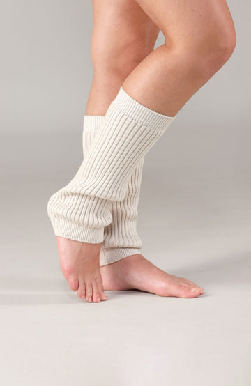 grey merino wool leg warmers by Paul James