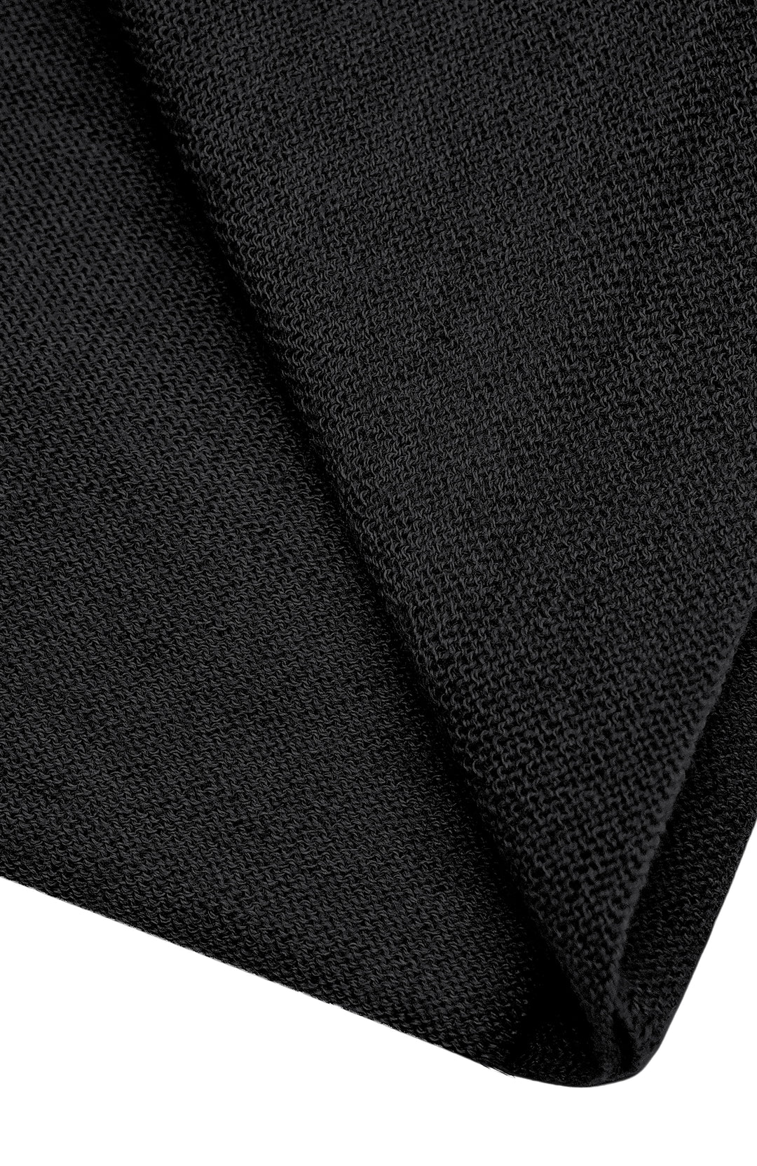 Black Merino Wool Scarf Wrap By Paul James