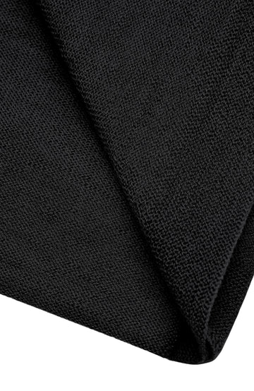 Black Merino Wool Scarf Wrap By Paul James