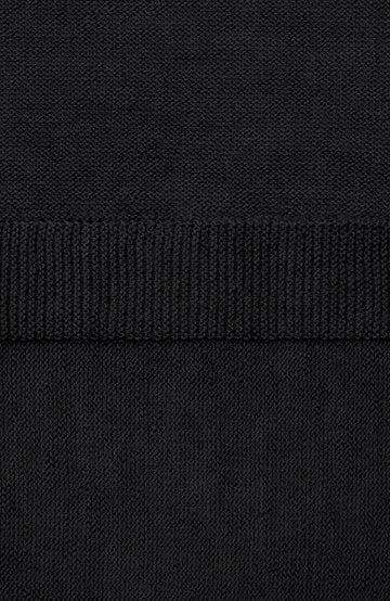 Black Merino Wool Scarf Wrap By Paul James