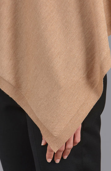 camel merino wool wrap