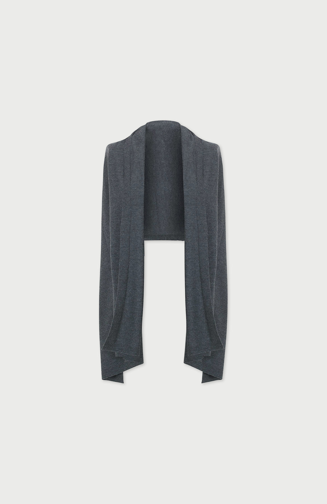 Charcoal Merino Wool Scarf Wrap By Paul Jame